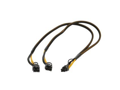 18AWG 6pin tată la dual 6+2 tată (divizat)